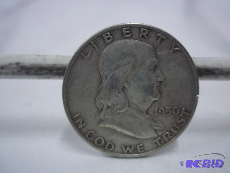 1950 Ben Franklin Half Dollar...