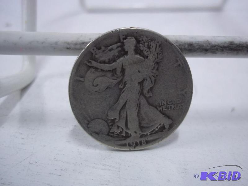 1918 Walking Liberty Half Dollar...