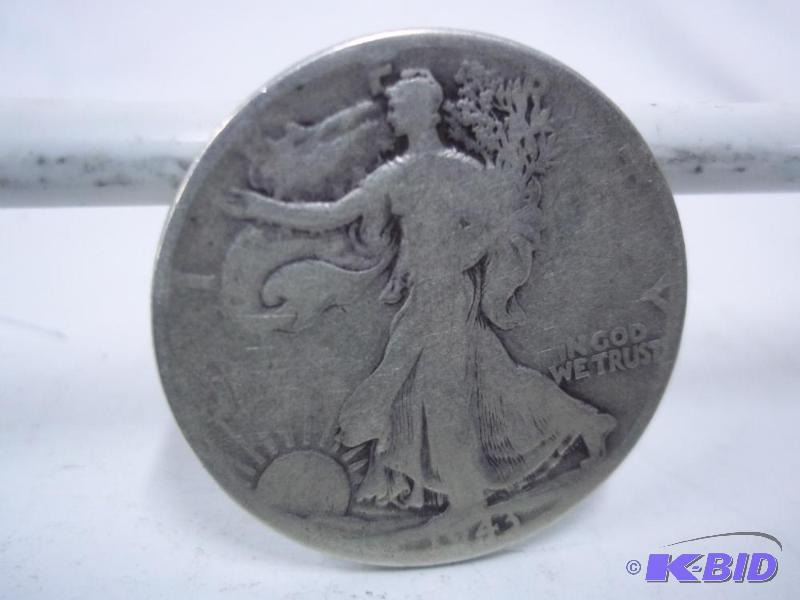1943 Walking Liberty Half Dollar...