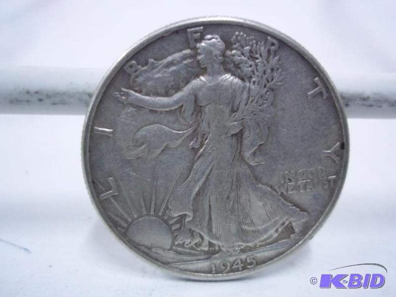 1945 Walking Liberty Half Dollar...