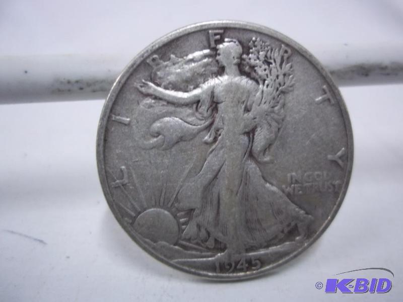 1945 Walking Liberty Half Dollar...