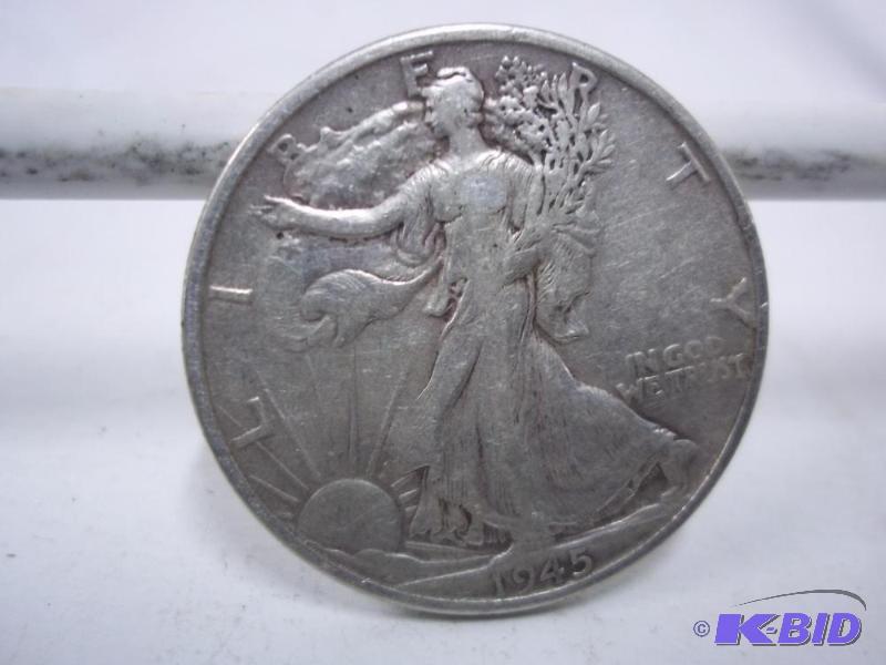 1945 Walking Liberty Half Dollar...