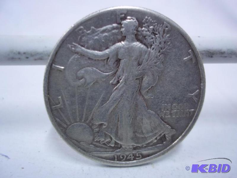 1945 Walking Liberty Half Dollar...