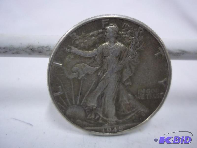 1945 Walking Liberty Half Dollar...