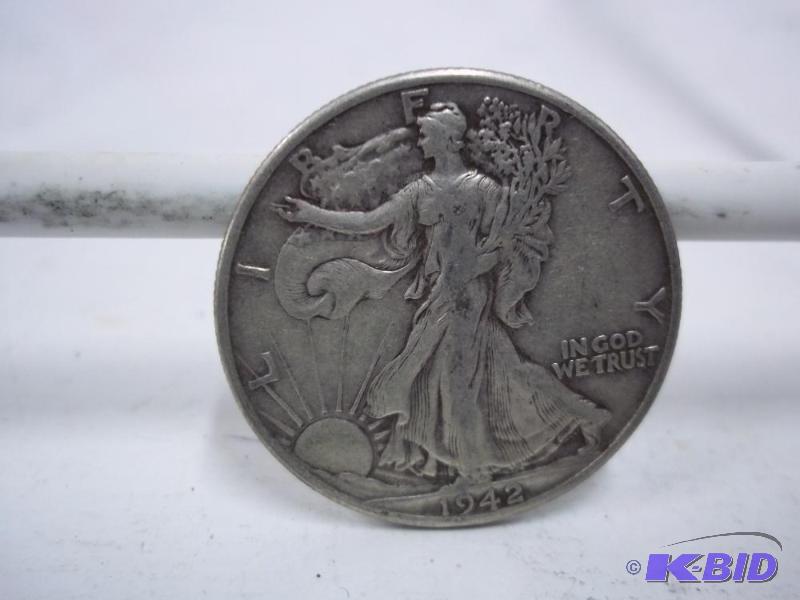 1942 Walking Liberty Half Dollar...