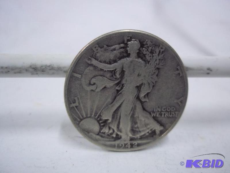 1942 Walking Liberty Half Dollar...