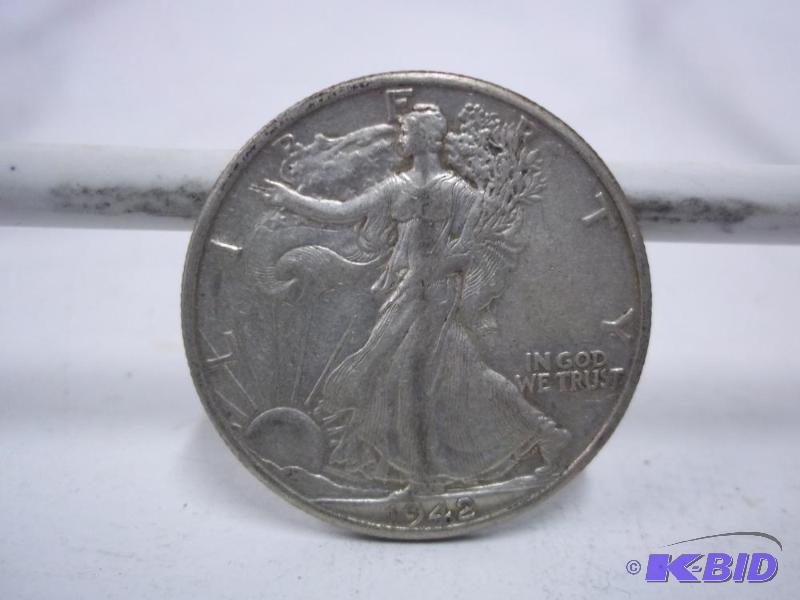 1942 Walking Liberty Half Dollar...