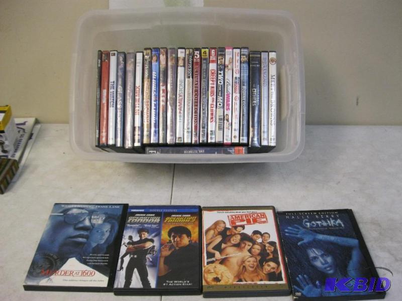 lot 107 image: Lot Of DVDs And Bin...