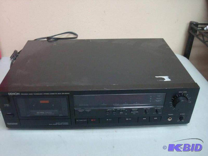 lot 114 image: Vintage Denon Tape Deck Untested, Powers Up, ...