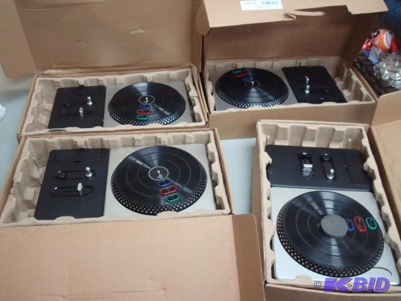 lot 125 image: Lot Of Four DJ Hero Mixing Turn Tables For PS...