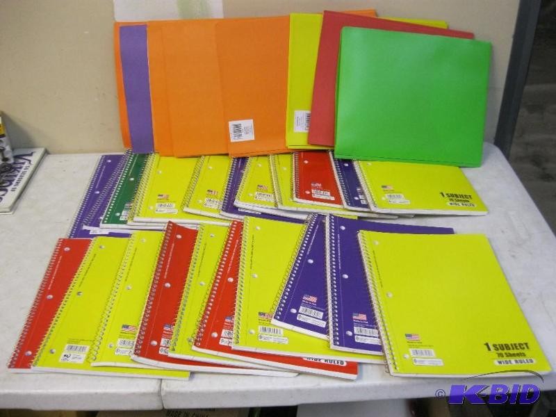lot 27 image: Lot Of New Notebooks And Folders ...