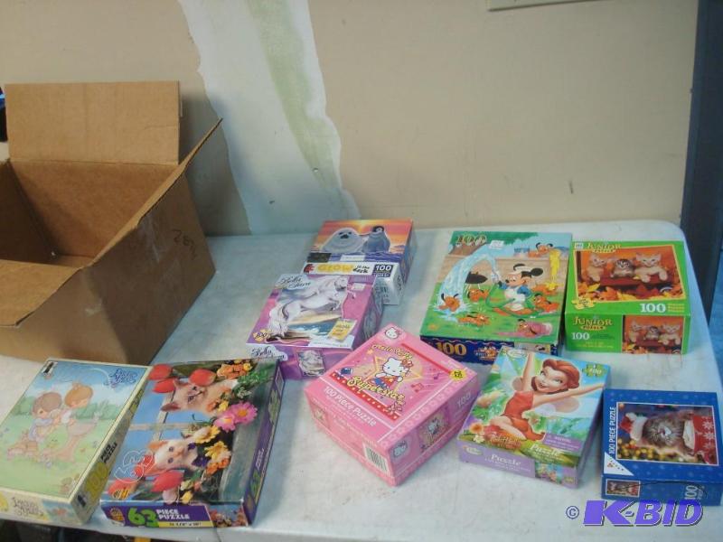 lot 41 image: Lot Of Puzzles, Some May Be Missing Pieces...
