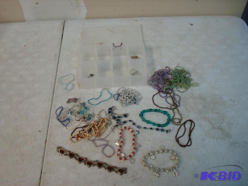 lot 59 image: Box Of Jewelry And Beads ...