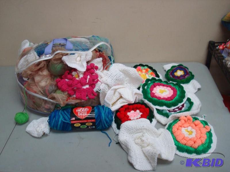 lot 72 image: Lot Of New Yarn And Knitting Projects...