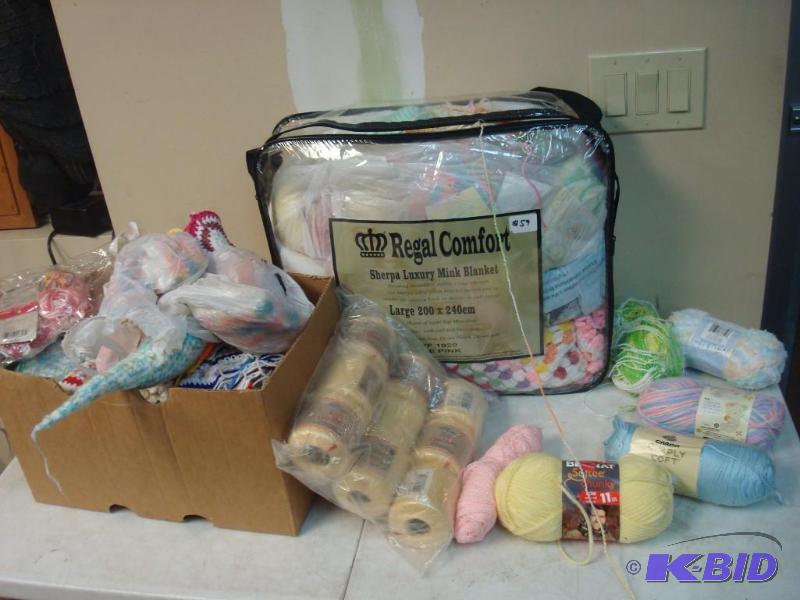 lot 80 image: Lot Of Some New Yarn And Other Items...
