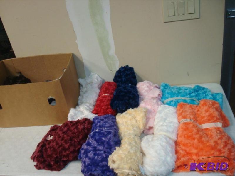 lot 81 image: Lot Of Fuzzy Material Fabric...