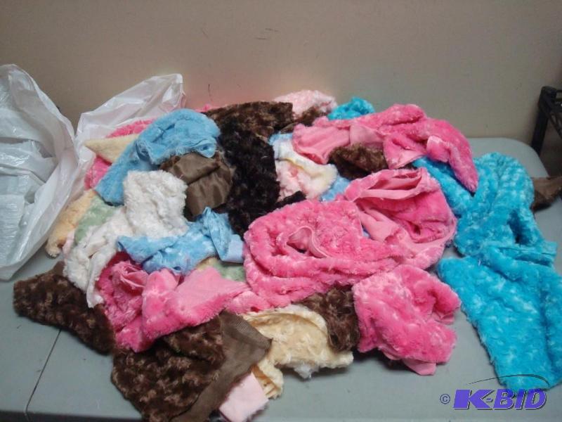 lot 87 image: Lot Of Plush Fabric Material...