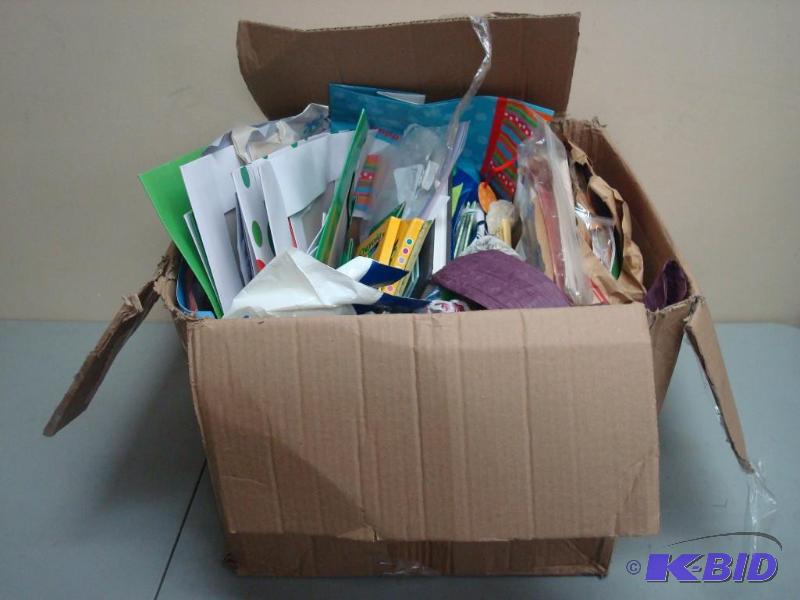 lot 89 image: Large Box Of Crafting Supplies And Misc. ...