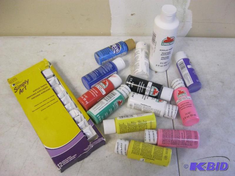 lot 97 image: Lot Of Acrylic Paint Some New ...