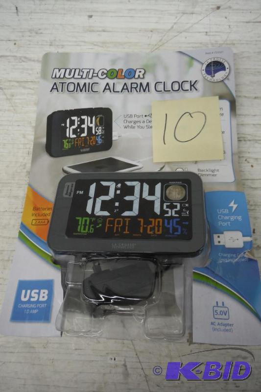 lot 10 image: Multi-Color Alarm Clock