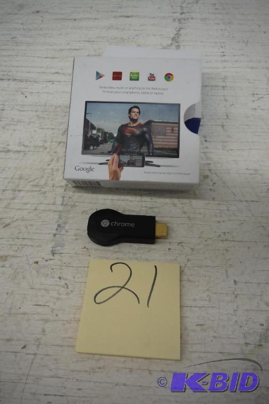 lot 21 image: Chromecast Send Video, music or anything on the web to your tv from your smartphone, tablet or laptop