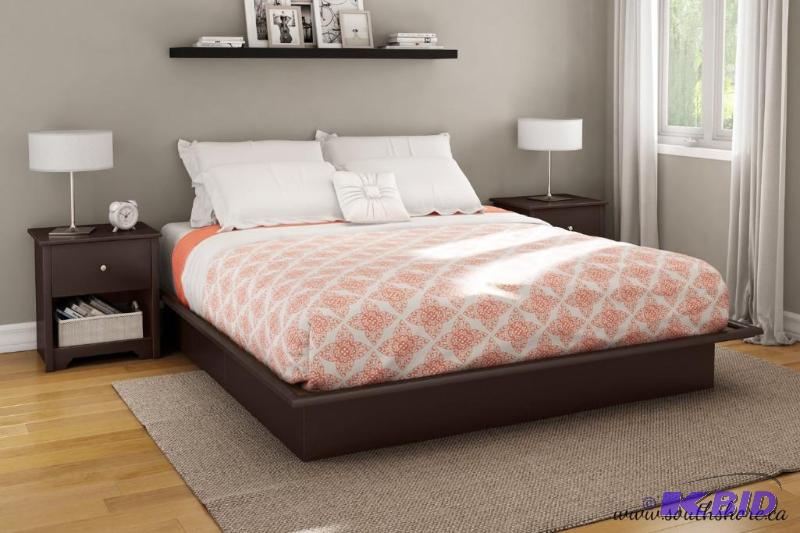 lot 29 image: South Shore 5460 Plateform Bed, Chocolate