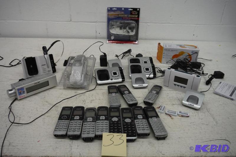 lot 33 image: Lot of phones and Misc.