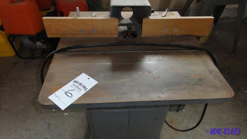 lot 6 image: Rockwell model# 43-350&nbspHD wood shaper. &...