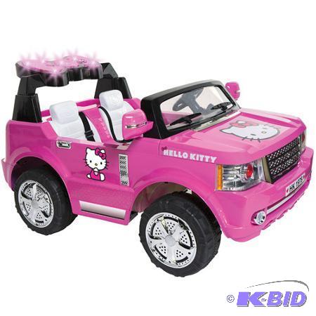 lot 3 image: New Hello Kitty SUV &quotRide-on" - Pow...