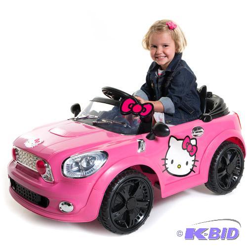 lot 8 image: New Hello Kitty Coupe &quotRide-on" - 6...