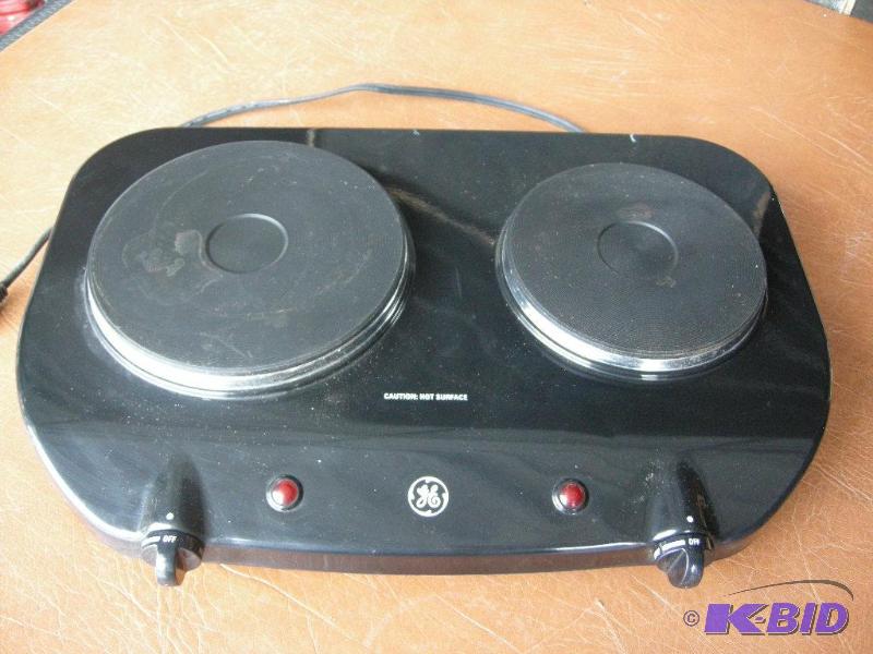 lot 35 image: GE electric dual hot plate