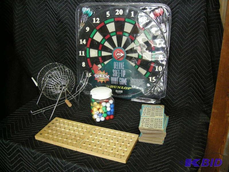 lot 56 image: Dartboard and Bingo
