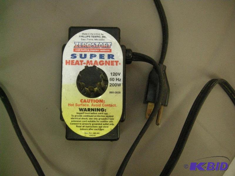 lot 58 image: Zerostart Super Heat-Magnet Engine Block Heater