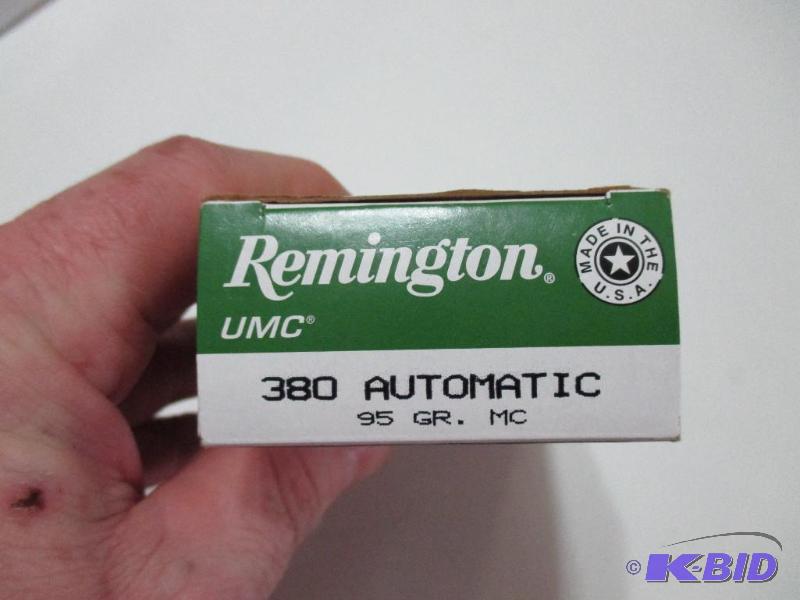 Ammo, one box .380, 50 rounds...