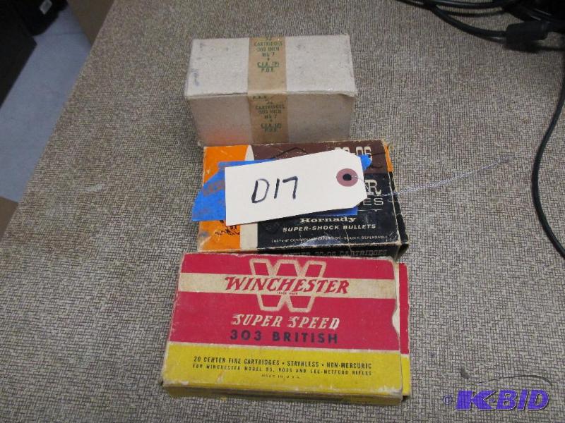 .303 ammo, approx 50 rounds...