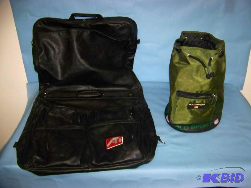 lot 45 image: Garment Travel Bag and Heavy Canvas, Polo Sport Bag