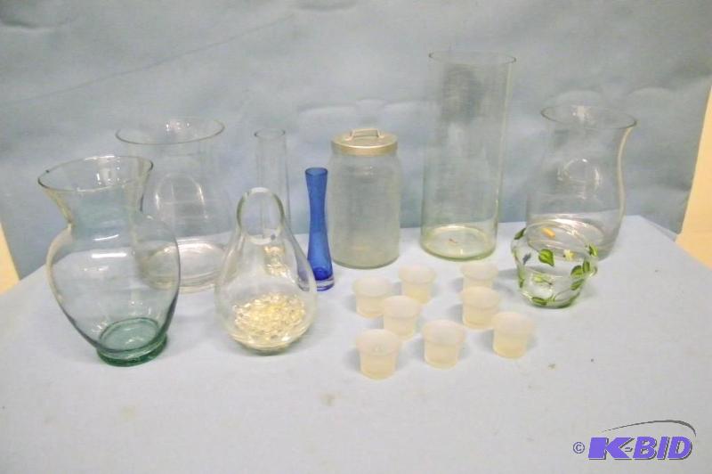 lot 58 image: Vases and Candle Holders