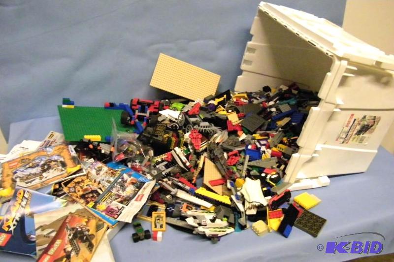 lot 68 image: Large lot of Legos  Lego Instruction Booklets