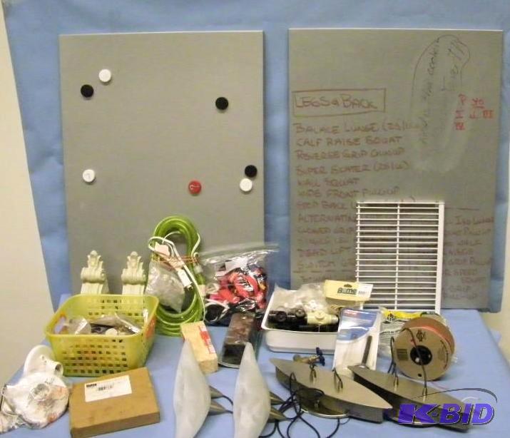 lot 81 image: Miscellaneous lot of Lighting, Metal Magnetic Erase Boards and more