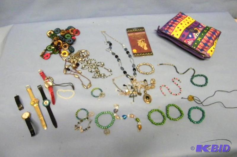 lot 84 image: Watches, Bracelets, Earrings and other miscellaneous Jewelry  Costume Jewelry