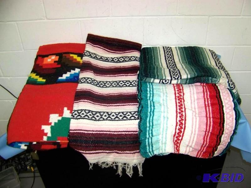lot 98 image: (4) Wool Blankets