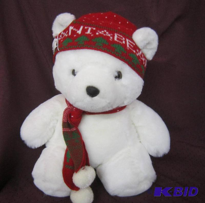 lot 536 image: Santa Bear 1985 with Scarf and Hat Collectible Daytons
