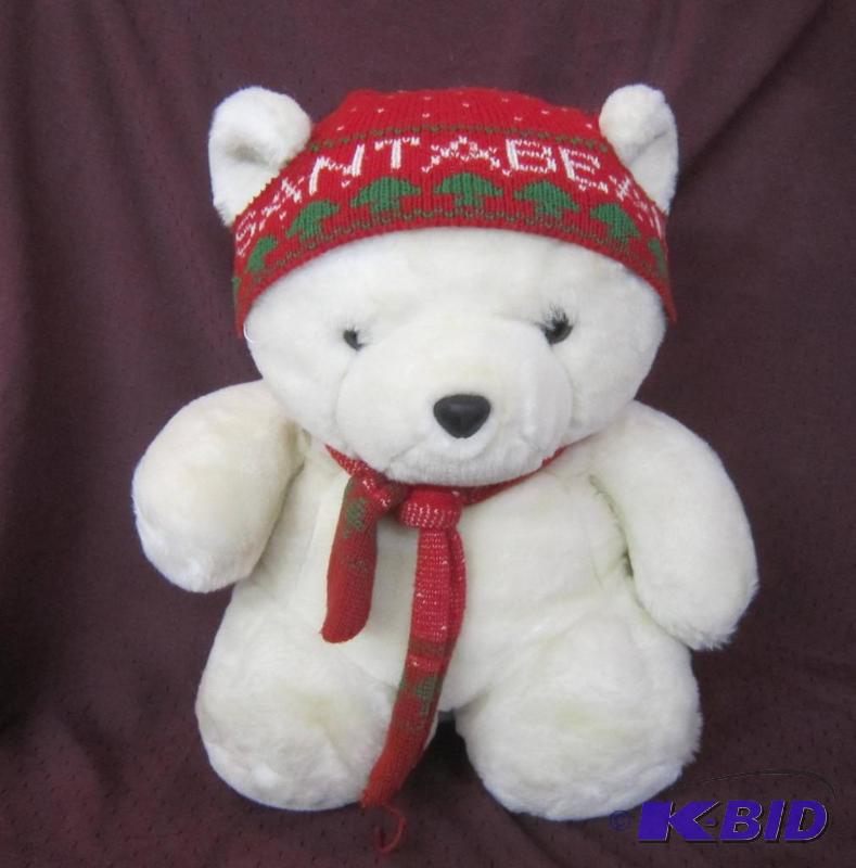 lot 539 image: Santa Bear 1985 with Scarf and Hat Collectible Daytons As is