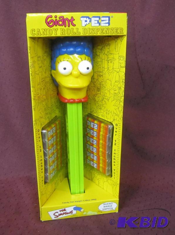 lot 553 image: NEW Giant Pez - Marge from The Simpons - Talking 12