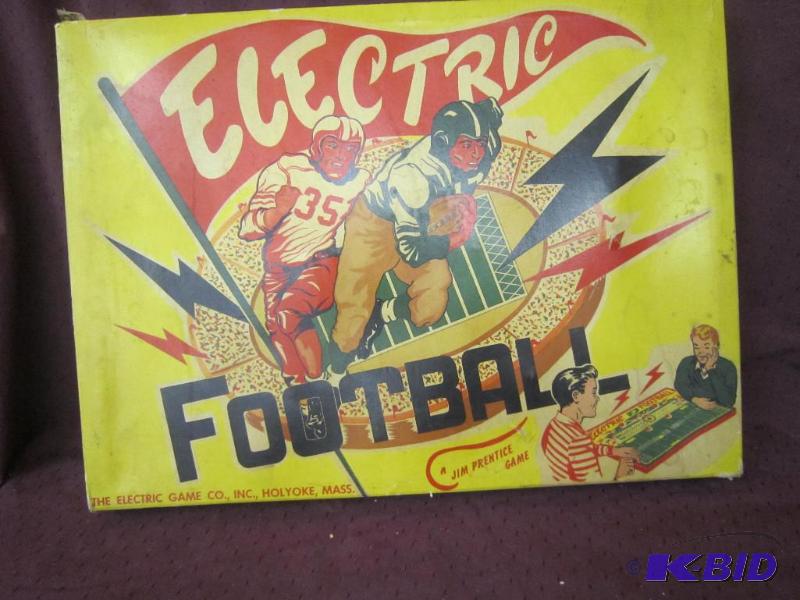lot 595 image: Vintage Electric Football Action Game Prentice Complete Jim Prentice Pre 1970