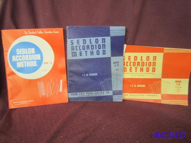 lot 607 image: Sheldon Accordian Method - Book 1-A, Book 2-A, Book 1-A Orange