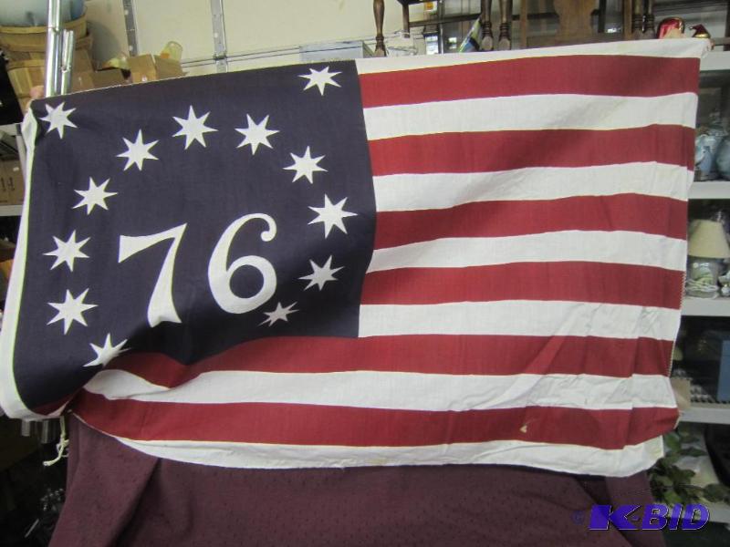 lot 676 image: American Flag - Bicential 76