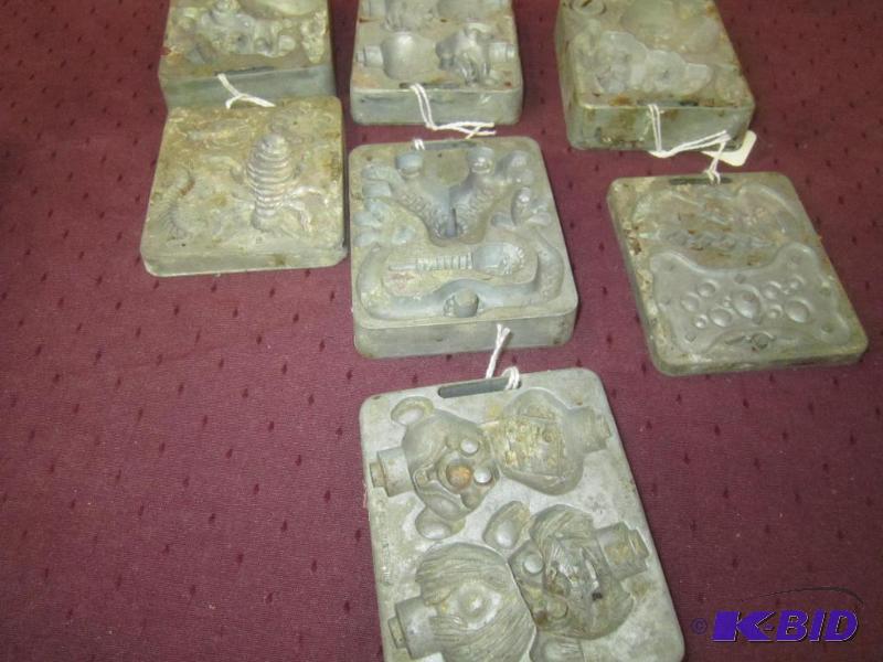 lot 680 image: 7 - 1963, 1965, 1968, ETC Matel Collectible Molds (Metal) - Collectible