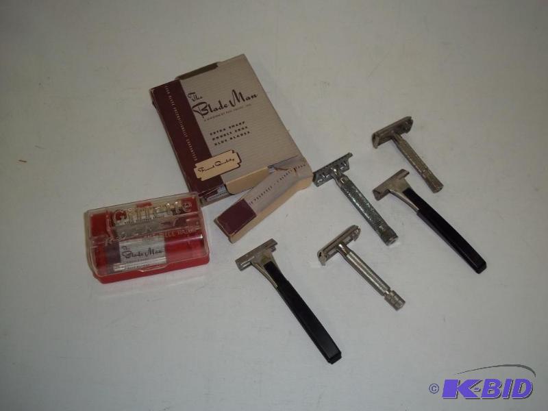 Vintage Razors with many new blades...