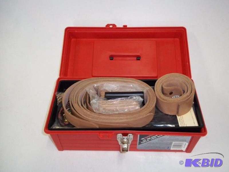 Leather tooling kit with toolbox and parts...